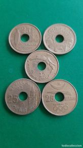 Monedas Juan Carlos I: (ESPAÑA) LOTE DE MONEDAS DE 25 PESETAS DIFERENTES